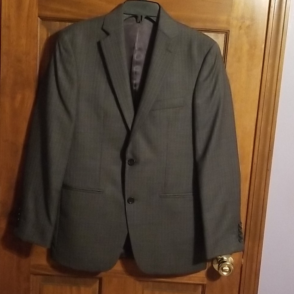 Men's Sport Coat, MARC ANTHONY, gray, size 38 Short, Like NEW!